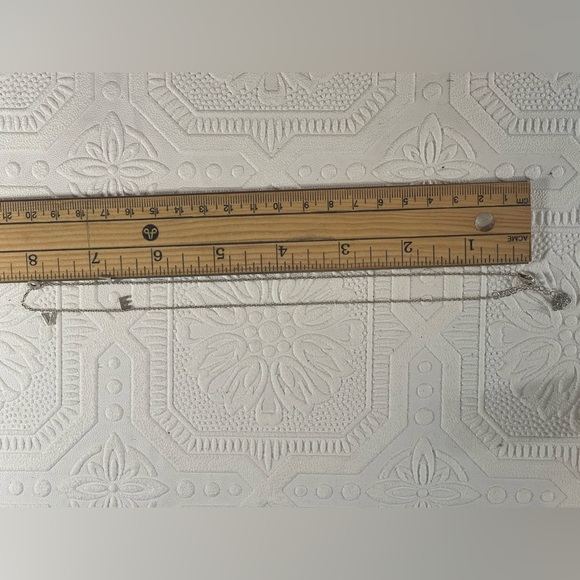 925 AV Sterling Silver LOVE Choker Necklace - Picture 9 of 9